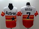 Houston Astros #7 Craig Biggio White Orange 2016 Flexbase Collection Cooperstown Stitched Baseball Jersey,baseball caps,new era cap wholesale,wholesale hats